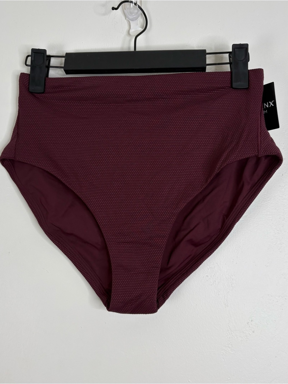 Spanx High Waisted Textured Swim Bottoms Bikini Size Small